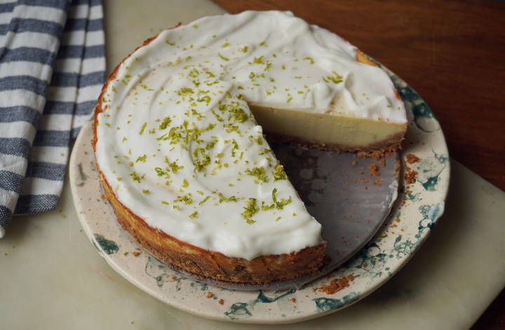 CHEESECAKE DE LIMA PROTEICO