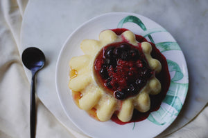 CREMA PROTEICA CON FRUTOS ROJOS