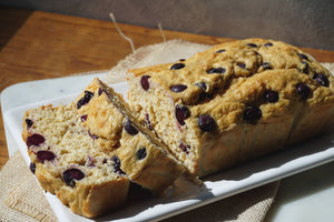 BUDÍN DE LIMÓN Y ARÁNDANOS