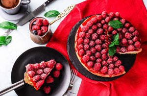 TARTA DE FRAMBUESAS FIT