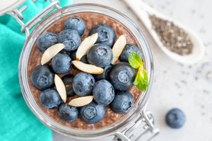 PUDDING CON ALMENDRAS Y TROCITOS DE CHOCOLATE