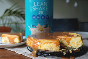 CHEESECAKE DE CAMOTE Y DULCE DE LECHE FIT