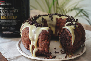 PROTEIN CHOCOLATE CAKE CON GLASEADO