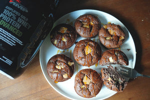 MUFFINS DE CHOCOLATE CON TROZOS DE CHOCOLATE BLANCO