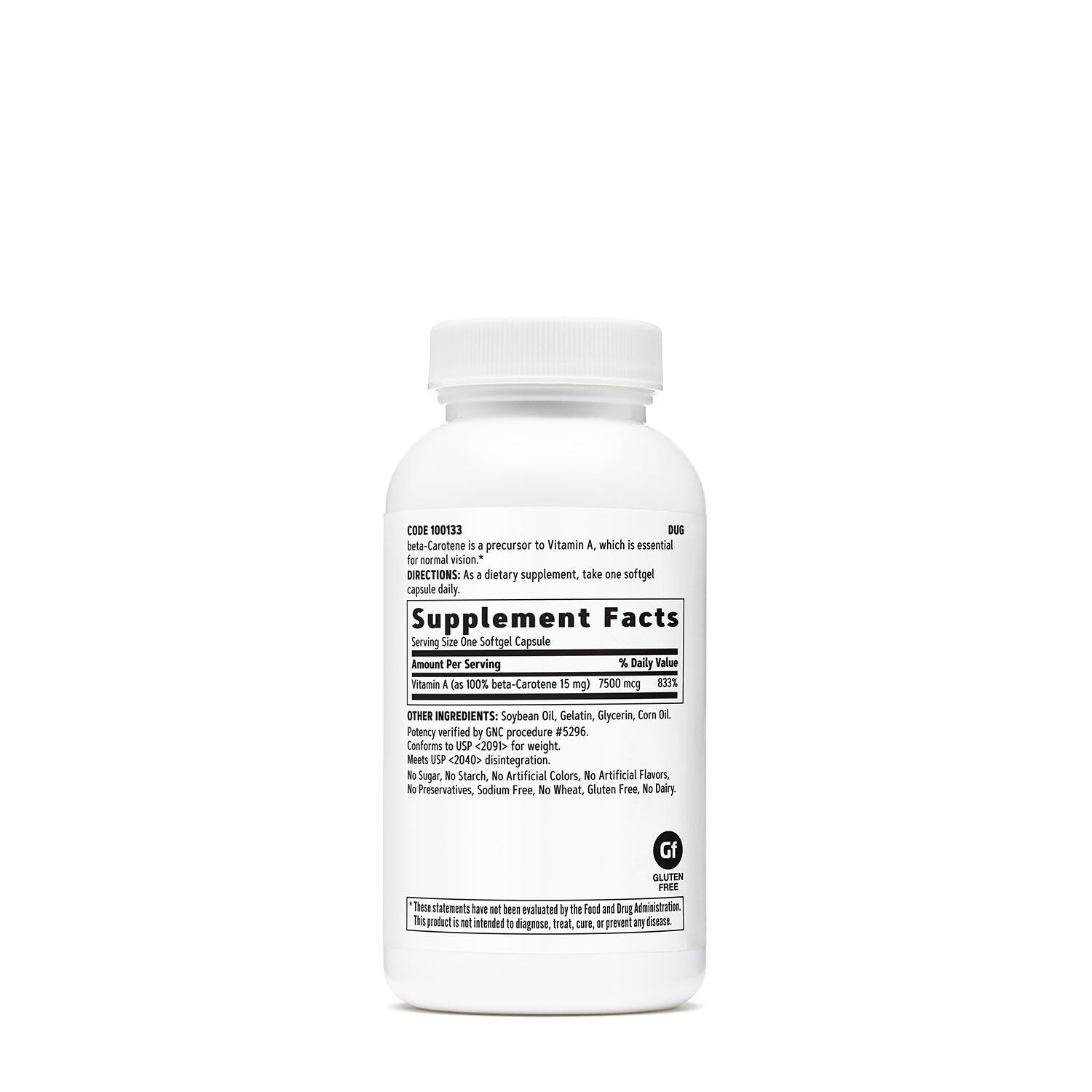 GNC Beta-Carotene 15 mg