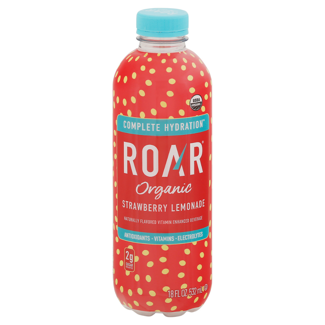 Roar Organic Strawberry Lemonade 18 Oz