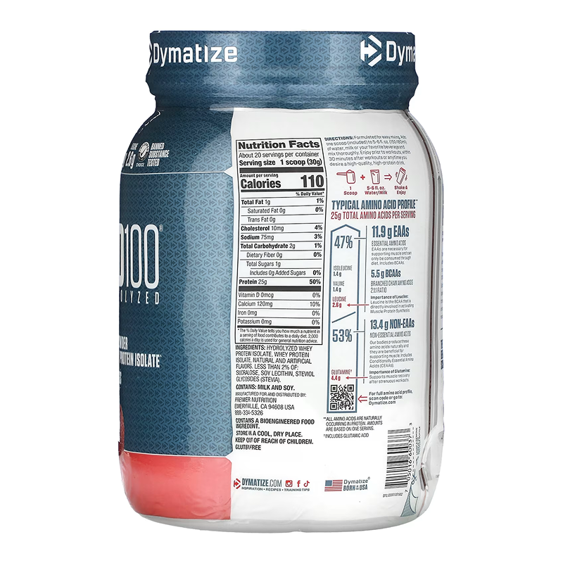 Dymatize® ISO100® Hydrolyzed 1.34 Lbs