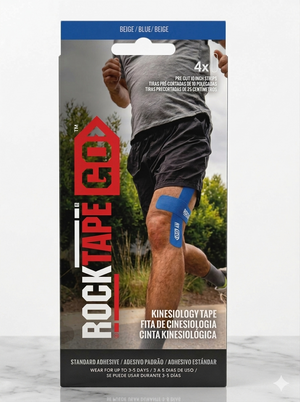 RockTape GO 4 Strip Pack Beige 2 in x 10 in