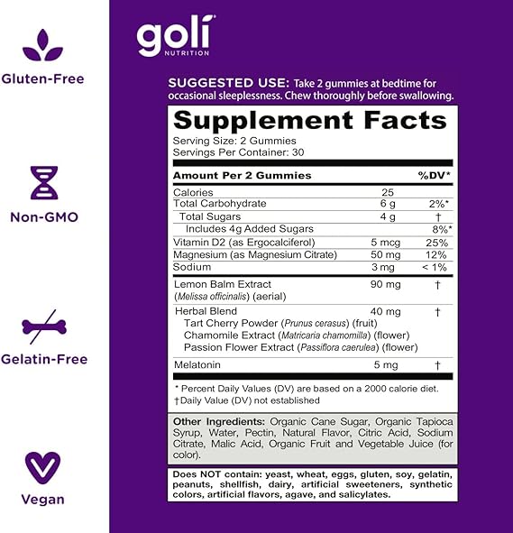 Golí Nutrition Dreamy Sleep Gummies