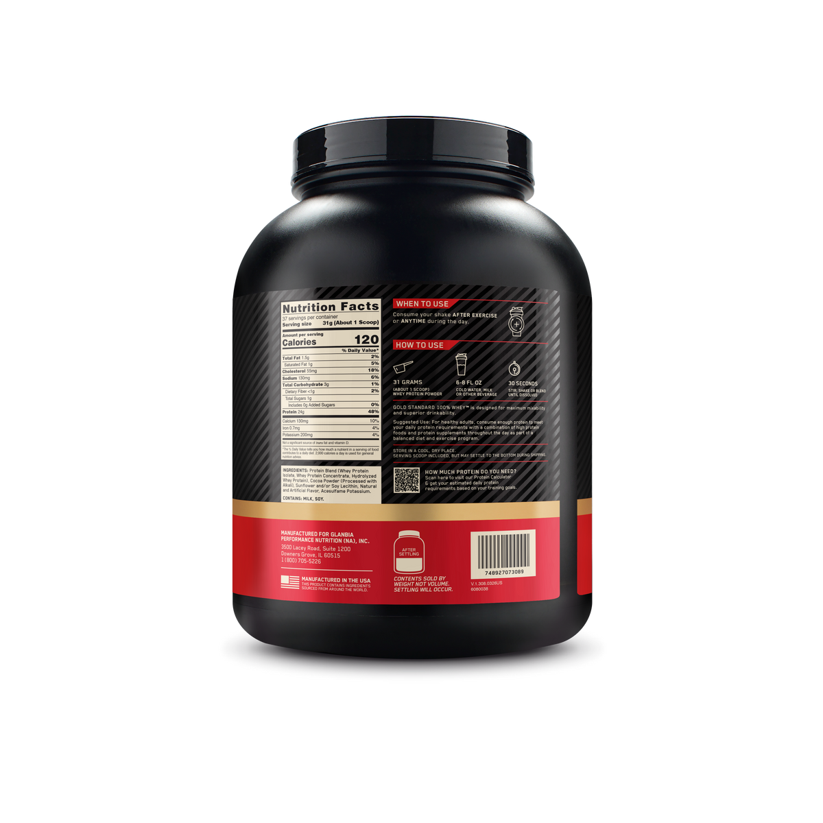 Optimum Nutrition Gold Standard® 100% Whey 5 Lbs