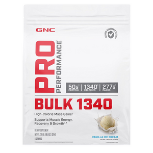 GNC Pro Bulk 1340 Vanilla Ice Cream