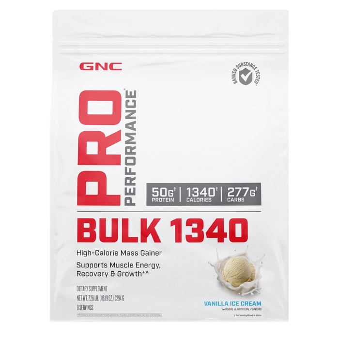 GNC Pro Bulk 1340 Vanilla Ice Cream