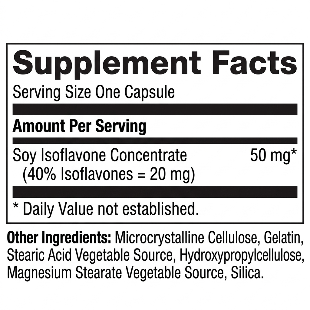 GNC SF Soy Isoflavone Concentrate 50 mg 90 Caps