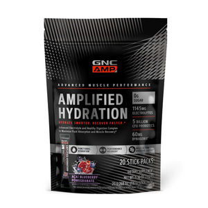 GNC Amp Amplified Hydration 20 Sticks Packs