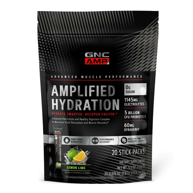 GNC Amp Amplified Hydration 20 Sticks Packs