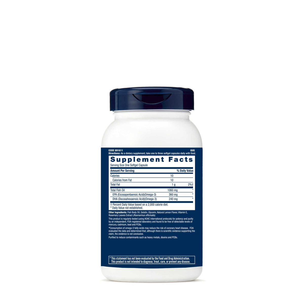 GNC Double Strength Fish Oil