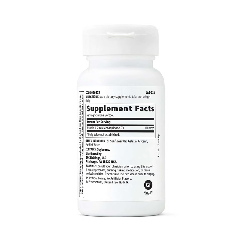 GNC Vitamin K-2 MK-7 100 Mcg