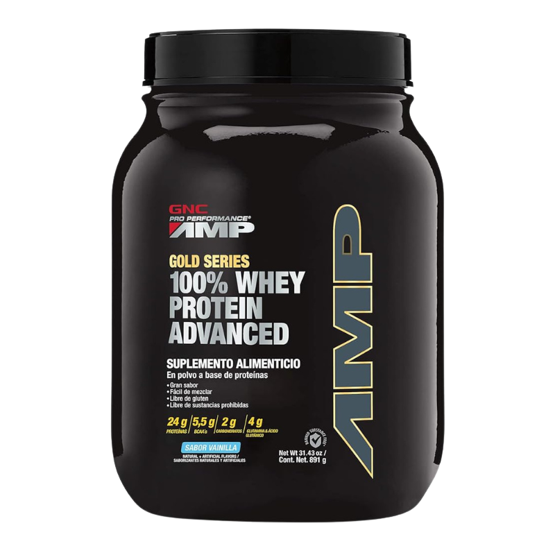 GNC Pro Perfomance AMP® Amplified Gold 100% Whey Protein Advanced