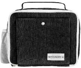 Fit + Fresh Lunch Bag Kit 2 Snack Containers Steel