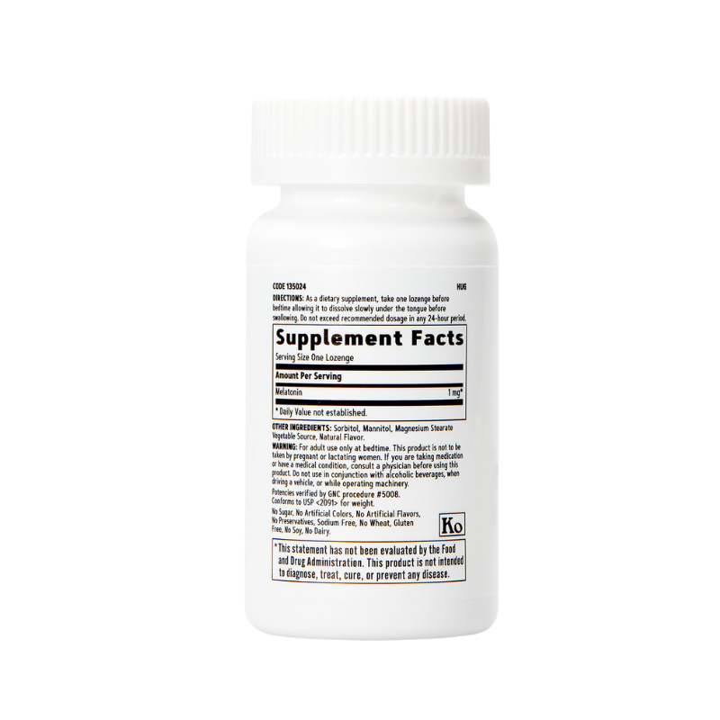 GNC Melatonin Sublingual 1 mg