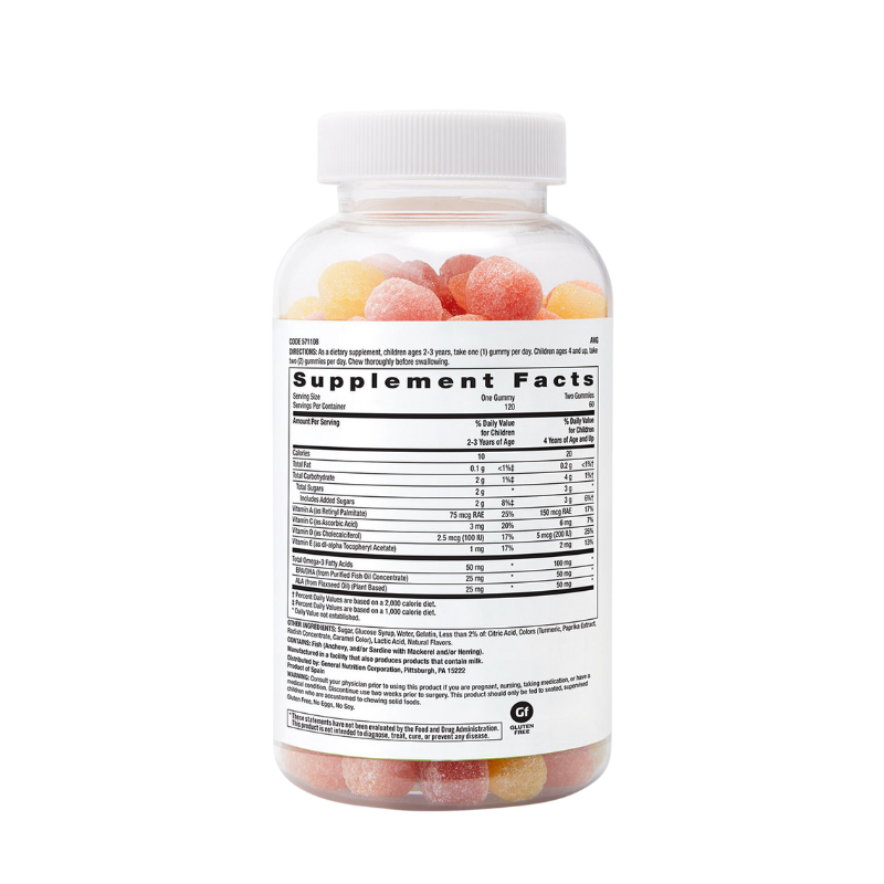 GNC Milestones®Kids Gummy DHA - Para Niños de 2-12 años