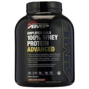 GNC Pro Perfomance AMP® Amplified Gold 100% Whey Protein Advanced
