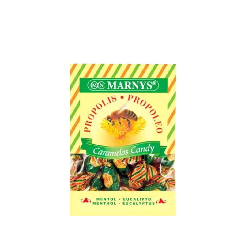 Marnys® Caramelos Propoleo Con Miel, Mentol y Eucalipto 60 g