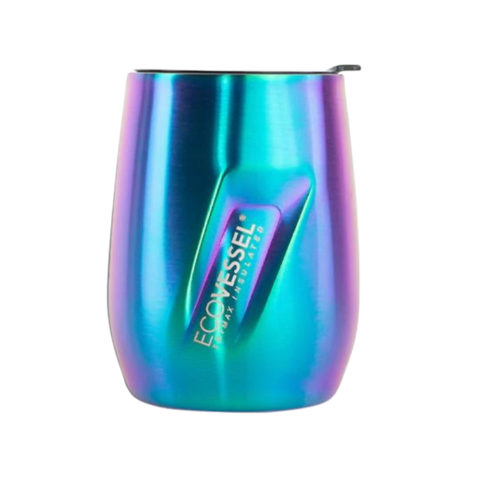 Ecovessel Port Wine Tumber With Lid 10 Oz - Over the Rainbow